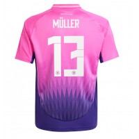 Camisa de Futebol Alemanha Thomas Muller #13 Equipamento Secundário Europeu 2024 Manga Curta
